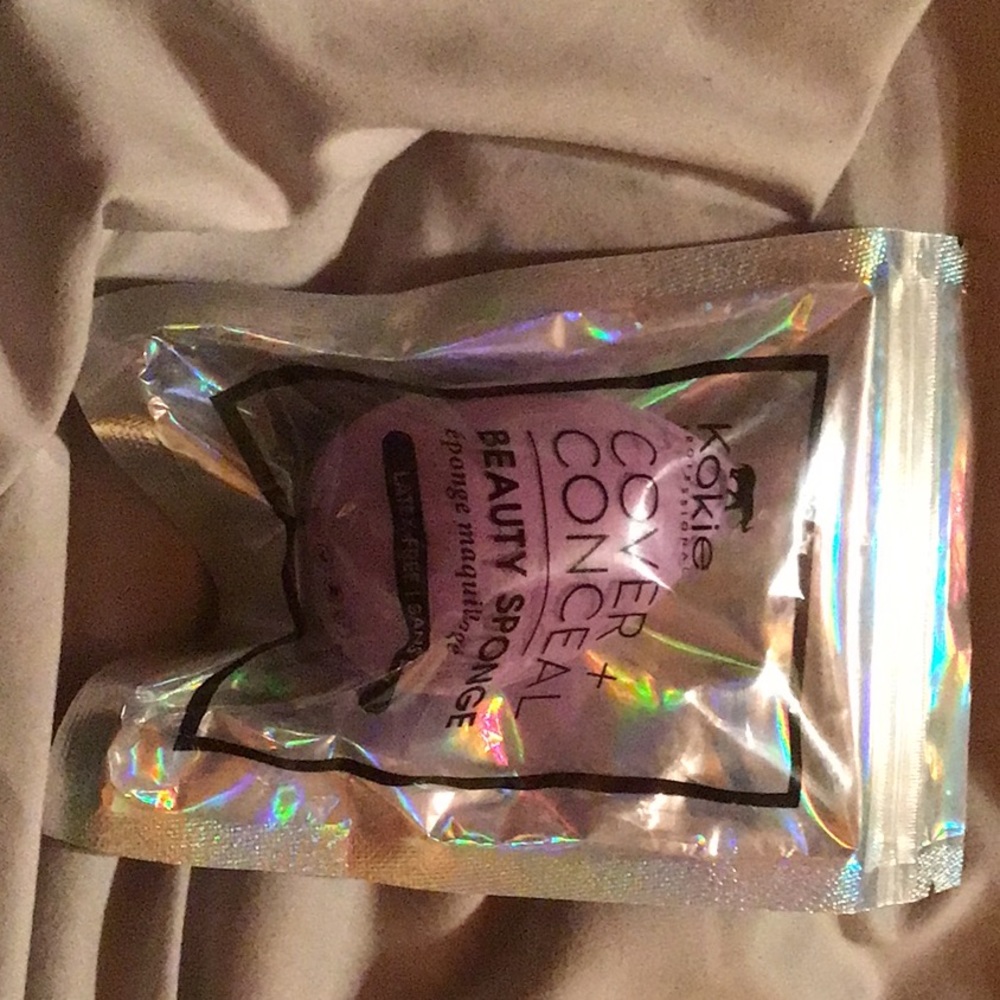 Kokie professional cover + conceal beauty sponge new purple